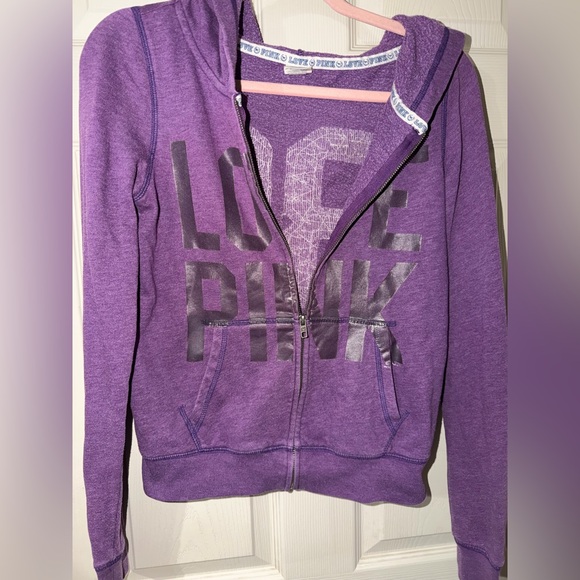 PINK Leopard 86 sequin hoodie - Picture 8 of 8